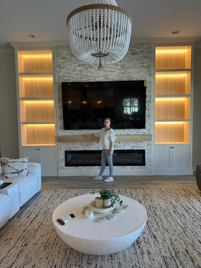 Luxury Media Wall Cabinetry luxury media wall with custom built in cabinetry and fireplace