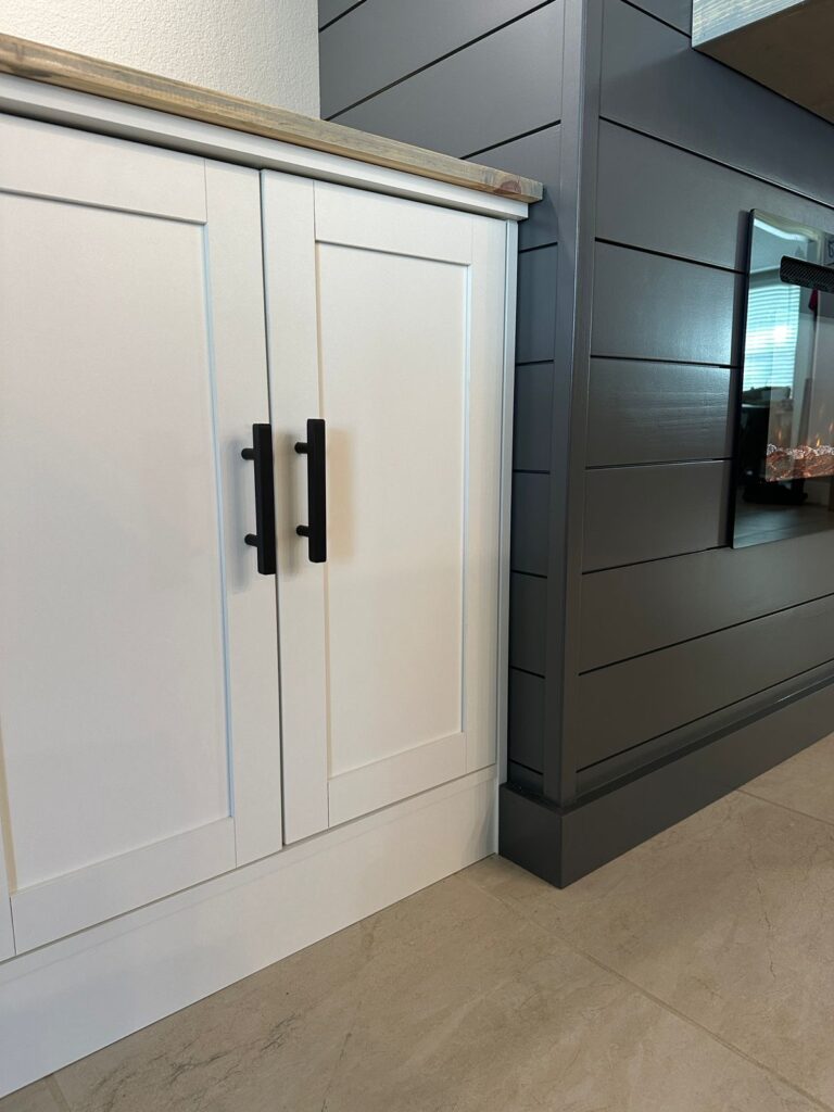 custom built in cabinetry for media wall