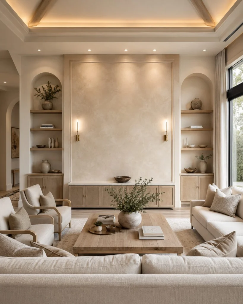 Custom accent wall in Florida designed around room proportions, wall dimensions, ceiling height, furniture placement, and surrounding architecture.