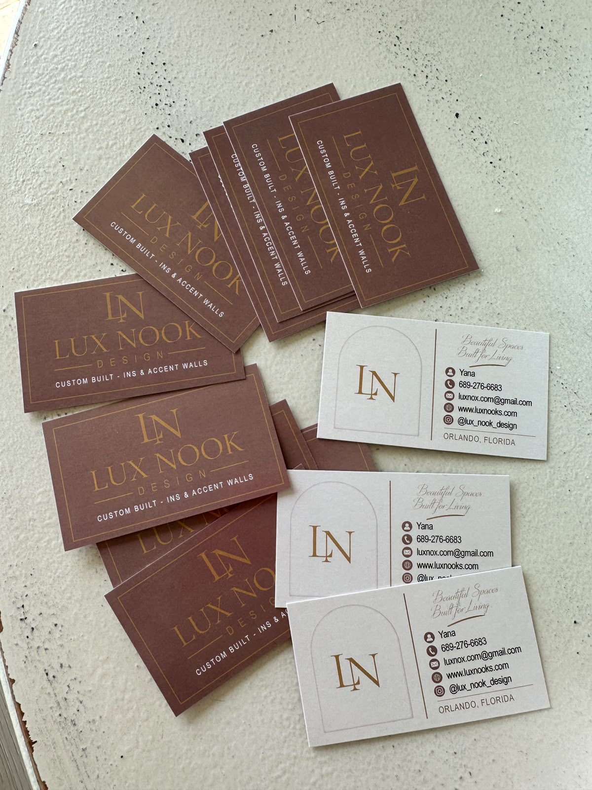 Lux Nook Design is built around personal involvement, clear communication, and attention to detail. Roman and Yana, owners of Lux Nook Design in Florida