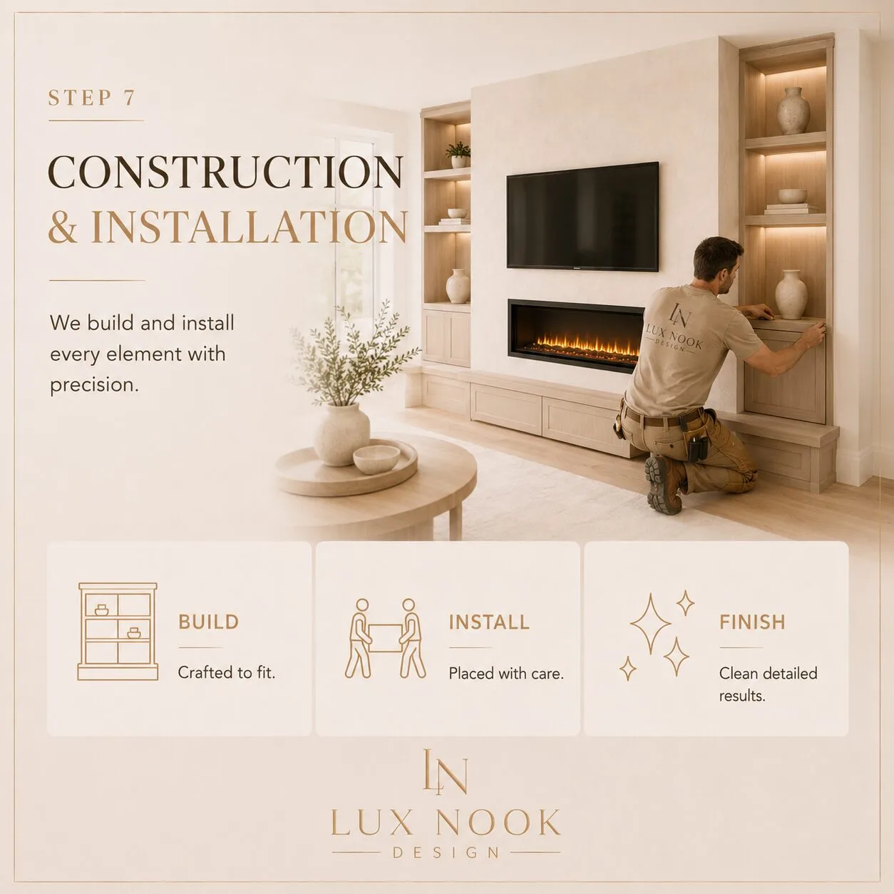 Custom Media Wall Construction and Installation Professional installation of a custom media wall in Florida