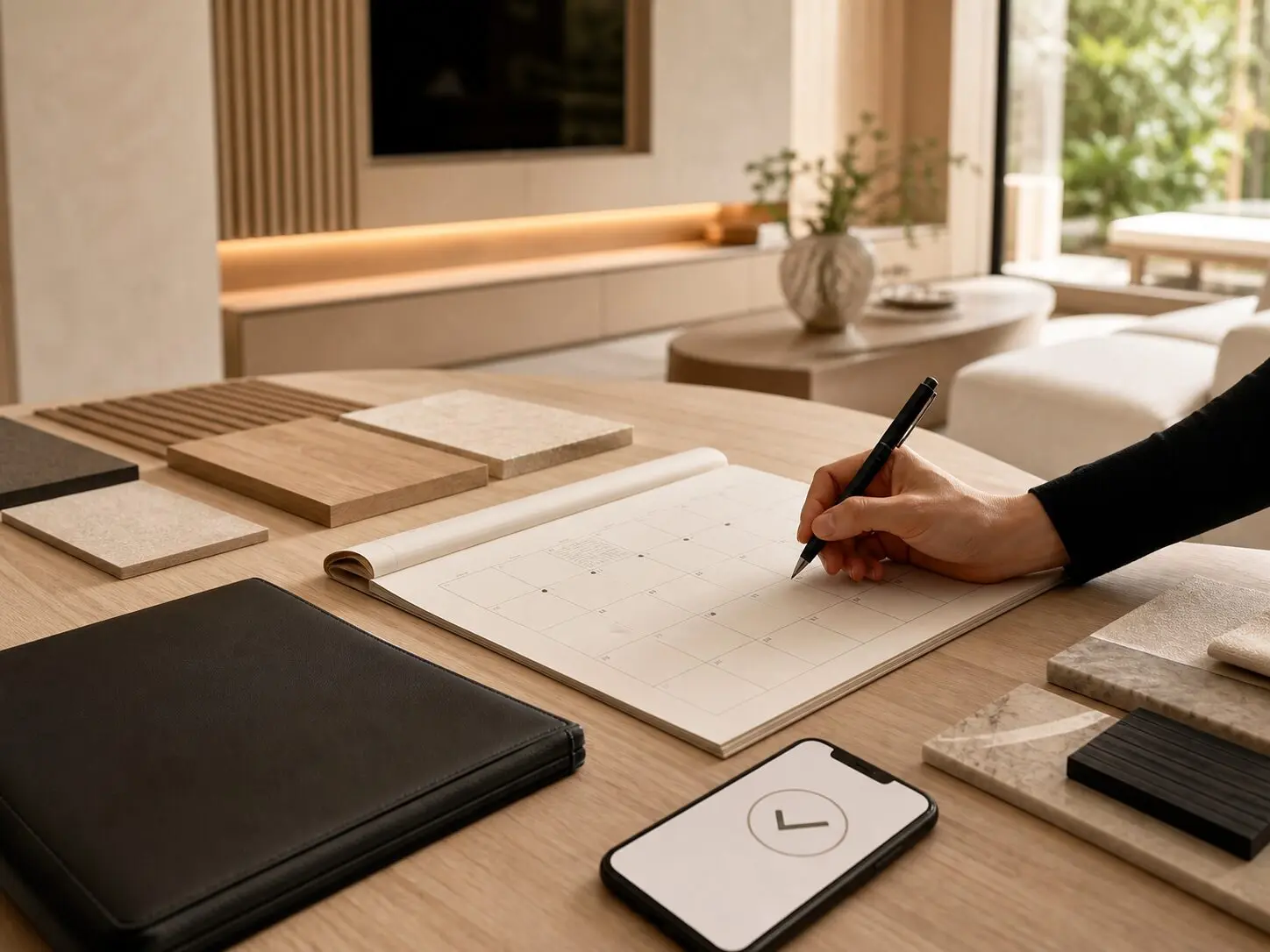 Material approval and scheduling for a custom Melbourne media wall project